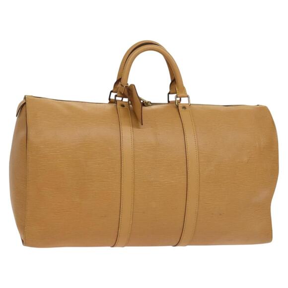 LOUIS VUITTON Epi Keepall 50 Boston Bag Beige M42941 - Picture 1 of 16